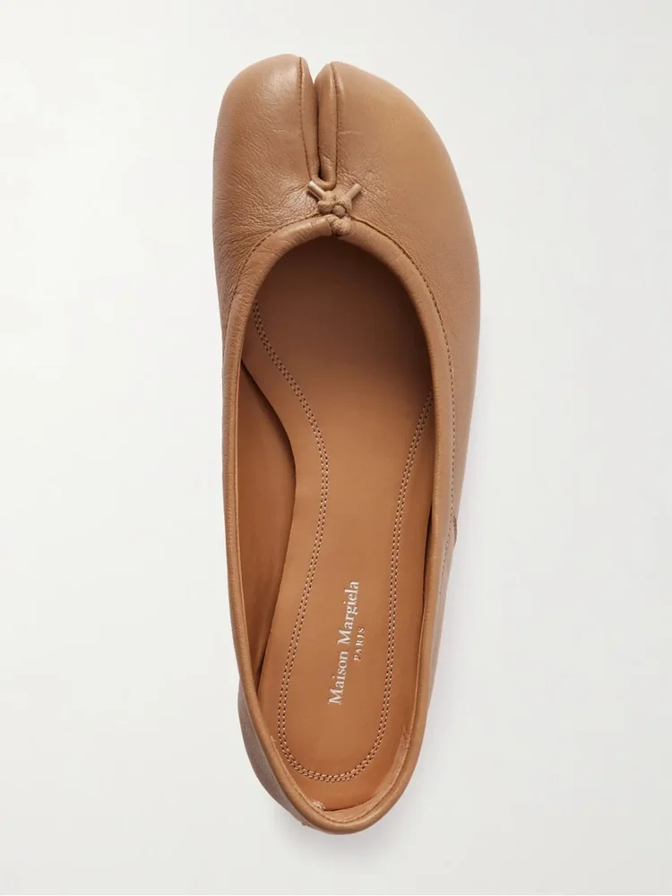 Tabi split-toe leather ballet flats