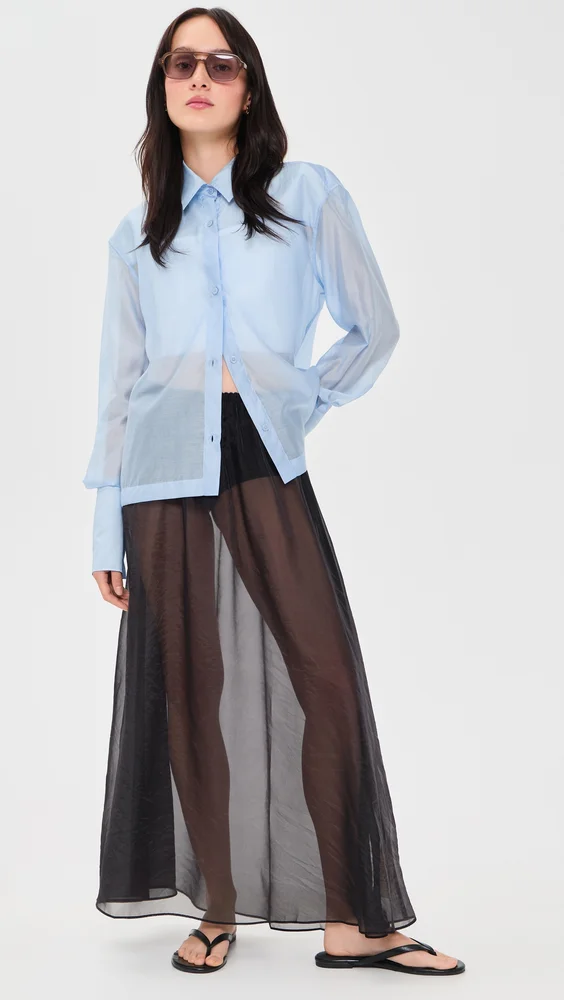 Solara Sheer Midi Skirt