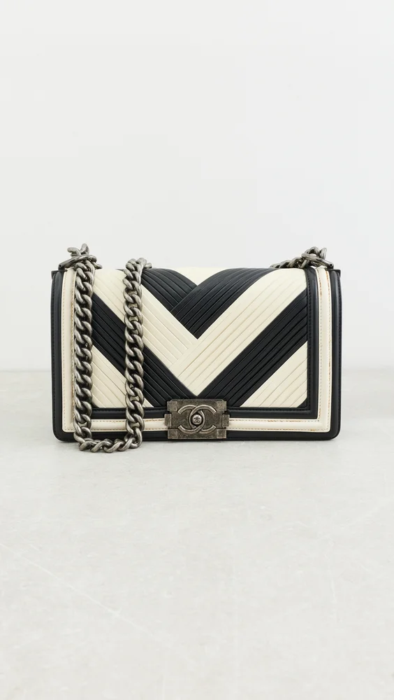 Chanel Leather Medium Boy Flap Shoulder Bag