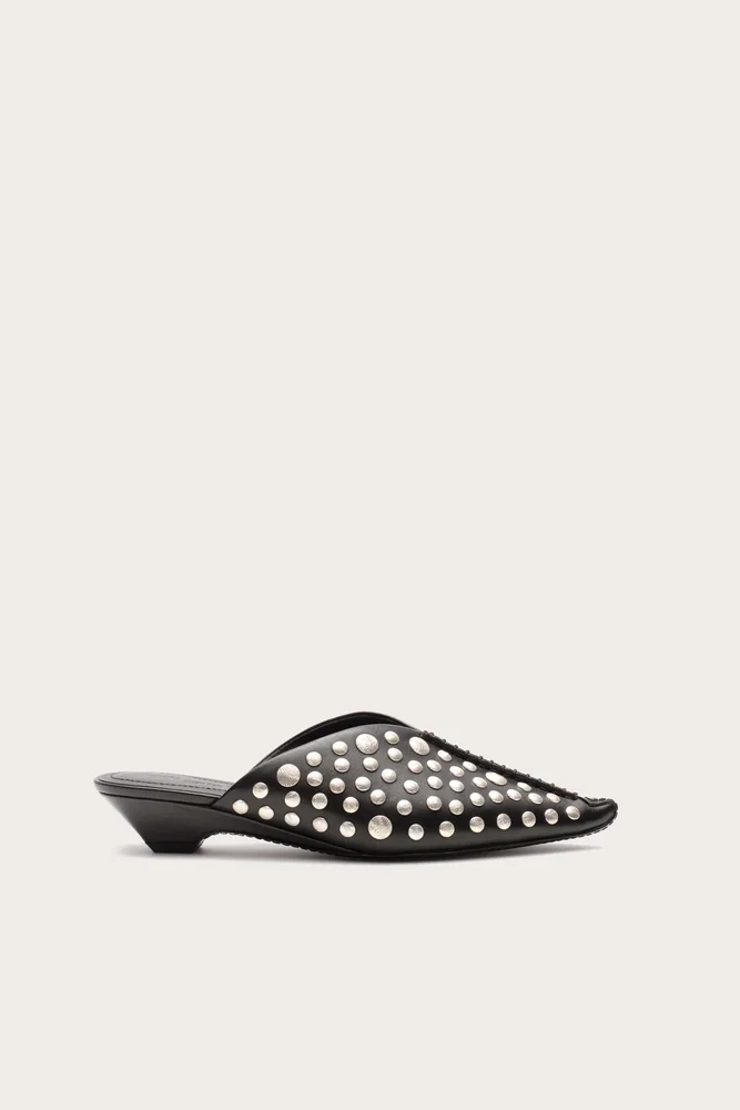 Jasmin Studded Babouche Mule