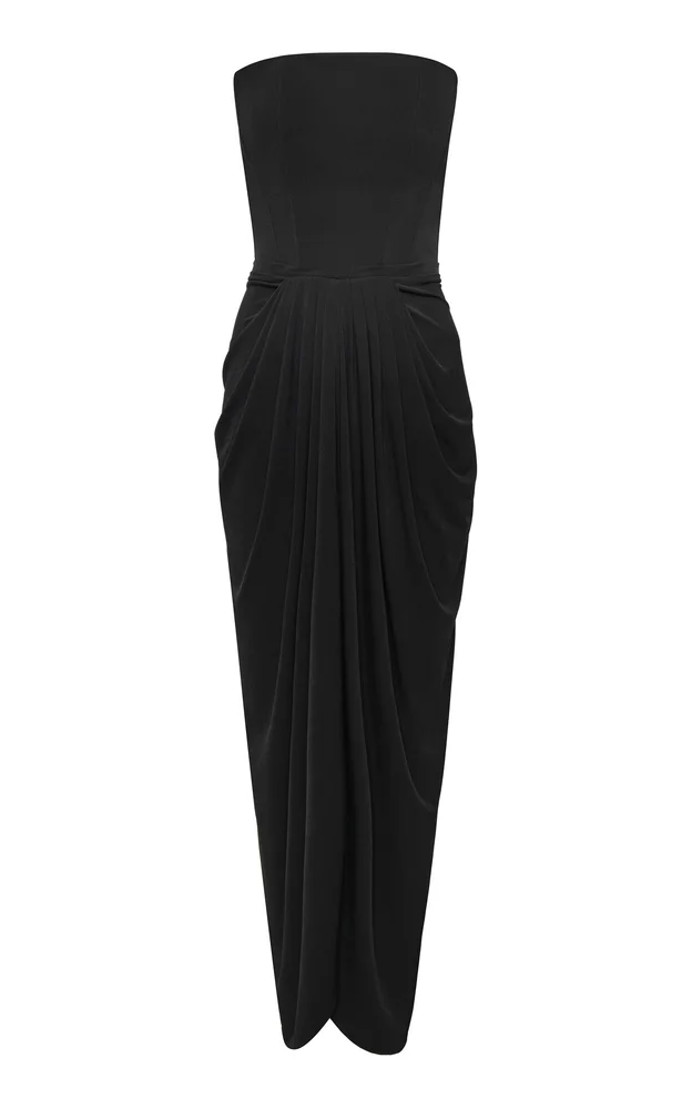 Luces Strapless Midi Dress