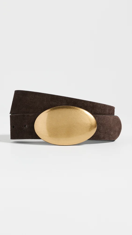 Oval Plaque Buckle Belt