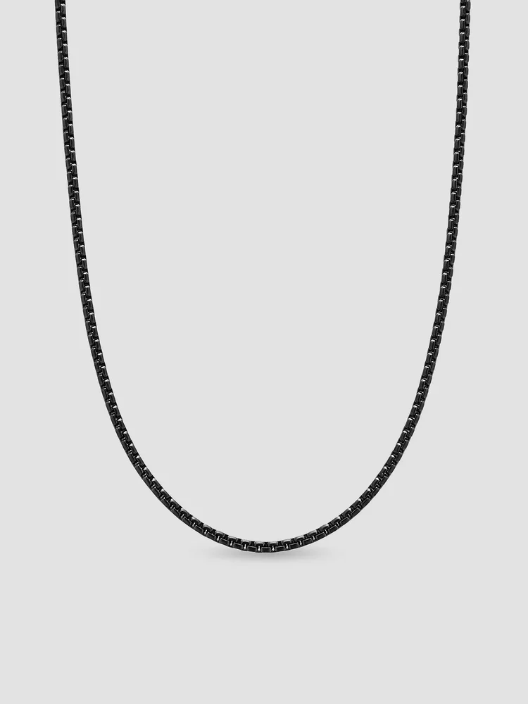 Box Chain Necklace in Stainless Steel, 2.7MM