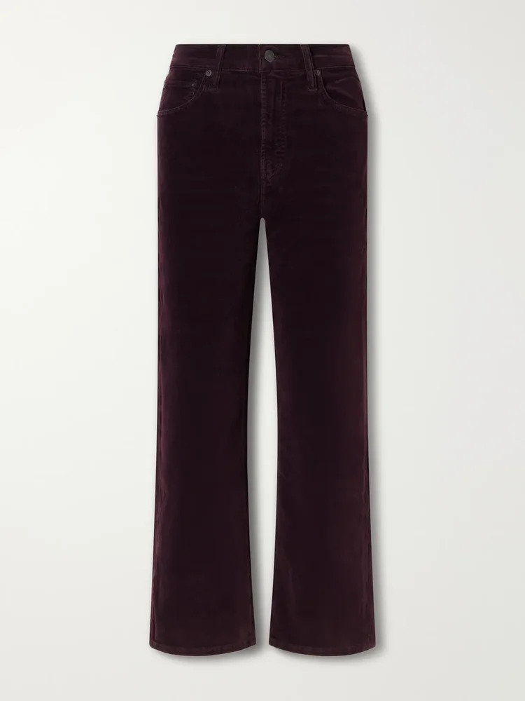 Palma Straight cotton-blend corduroy straight-leg pants