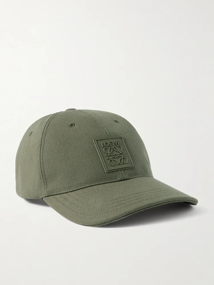 Logo-Appliquéd Cotton-Canvas Baseball Cap