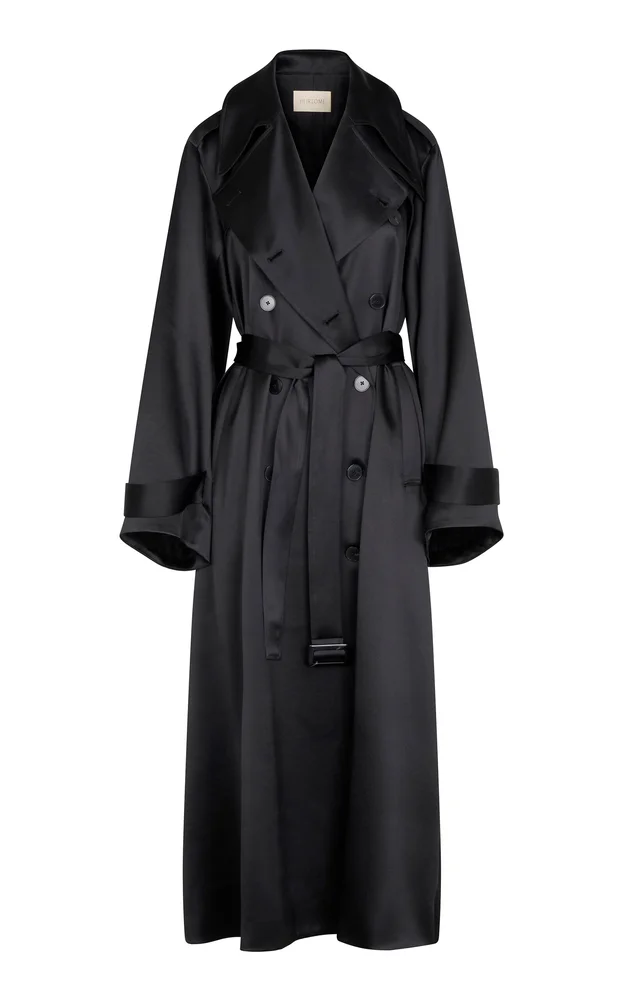 James Silk Trench Coat