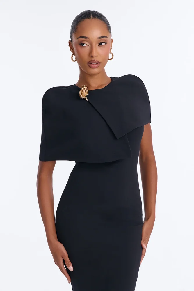 Marilyn Cape Midi Dress Set
