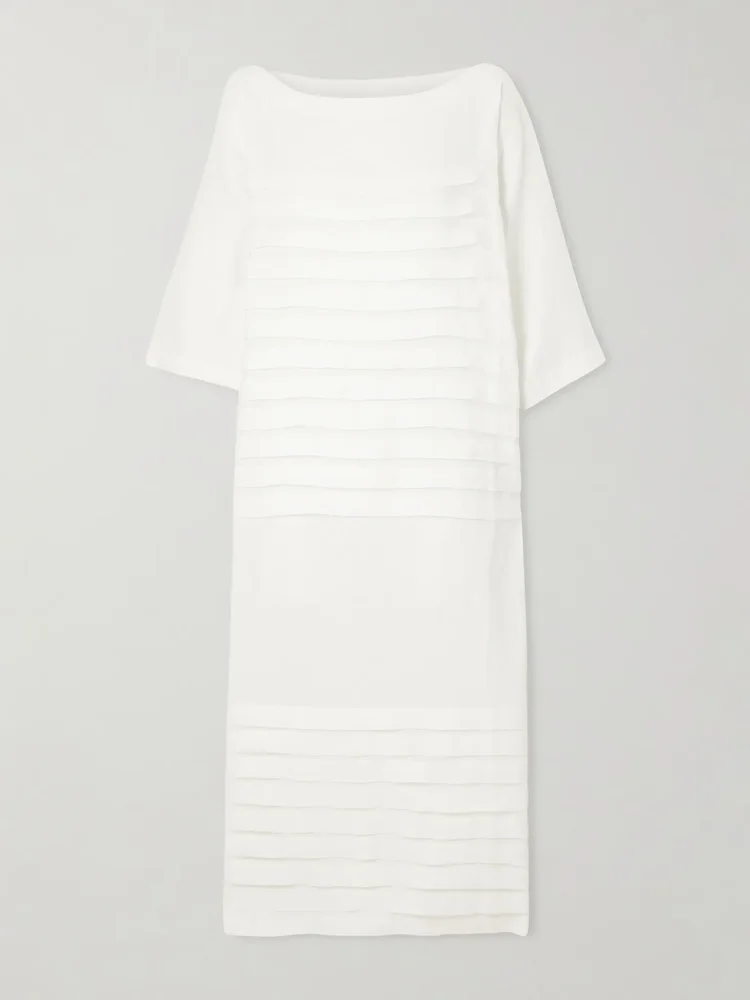 Cleo tiered linen maxi dress