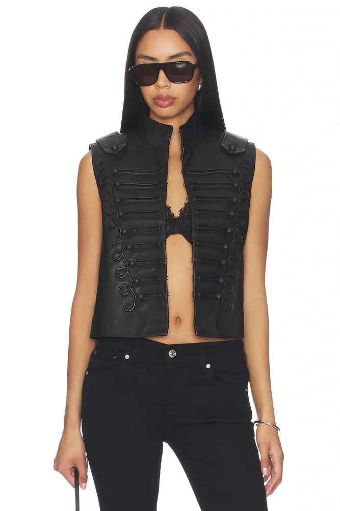 Rummy Leather Gilet