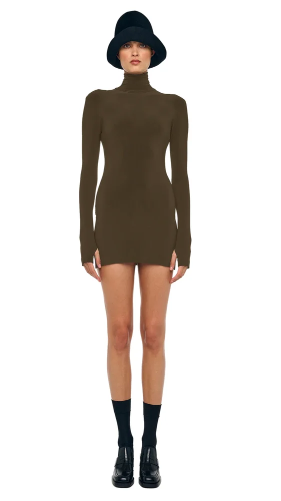 LONG SLEEVE TURTLENECK PICKLEBALL DRESS