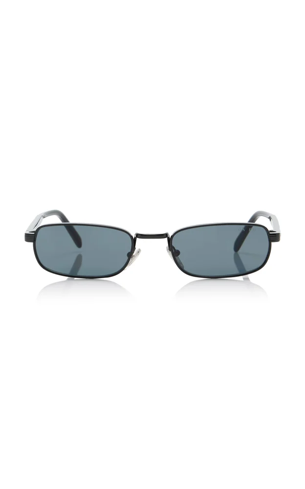 Square-Frame Metal Sunglasses