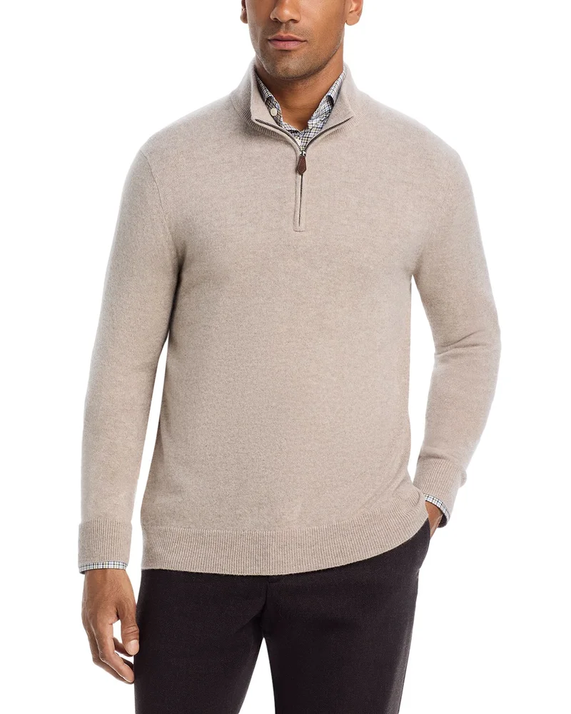 Cashmere Quarter-Zip Sweater, Exclusive