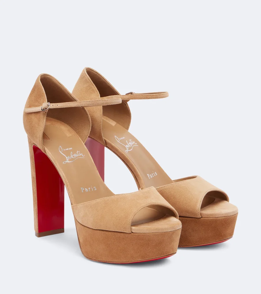 Sandaloo 130 suede platform sandals