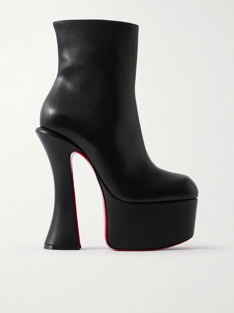 Aquabootie 160 leather platform ankle boots