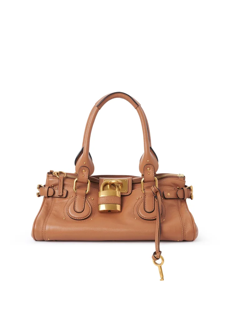Paddington Bag in Grained Leather, Mustang Brown
