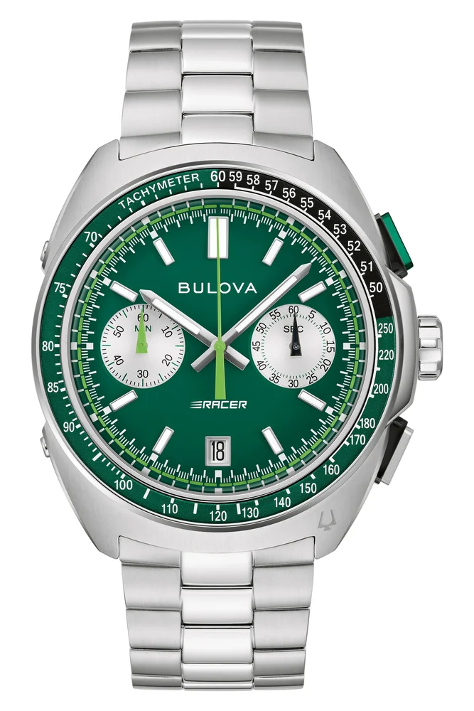 Racer Chronograph Bracelet Watch, 42mm