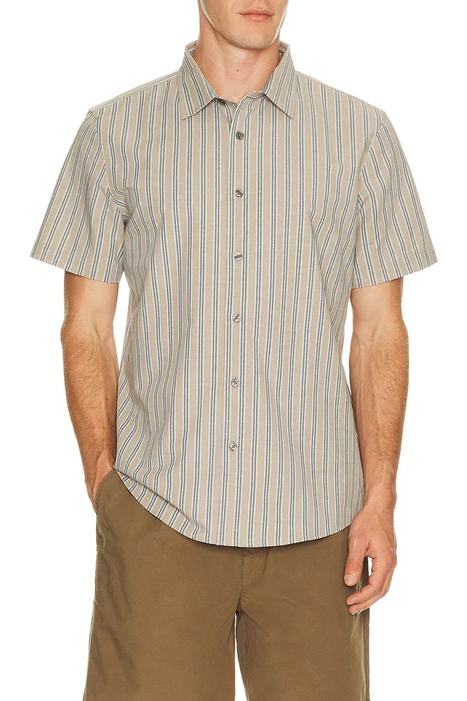 Brezza Linen Blend Short Sleeve Shirt