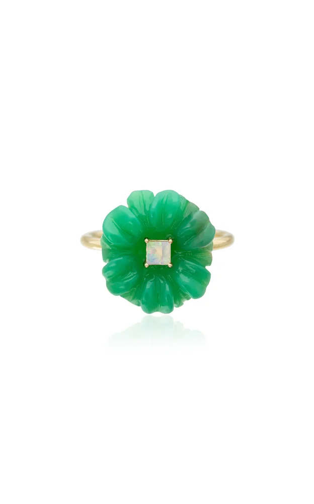 Blossom Chrysoprase, Opal Ring