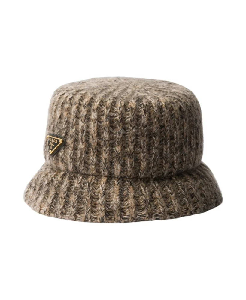 Melange Knit Bucket Hat