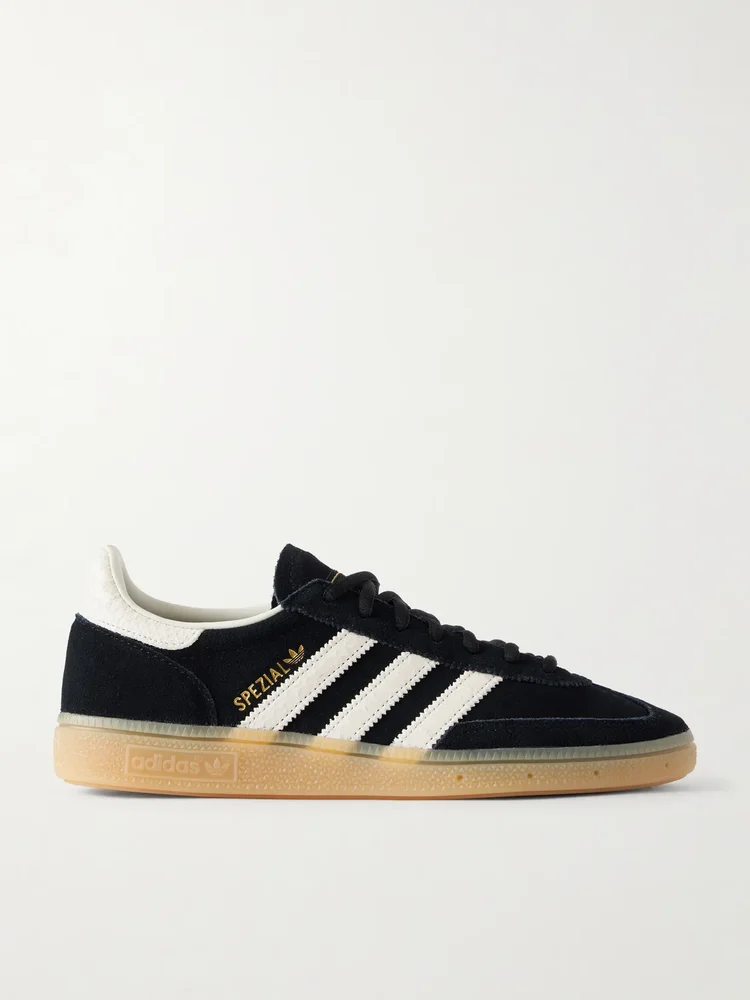 Handball Spezial leather-trimmed suede sneakers