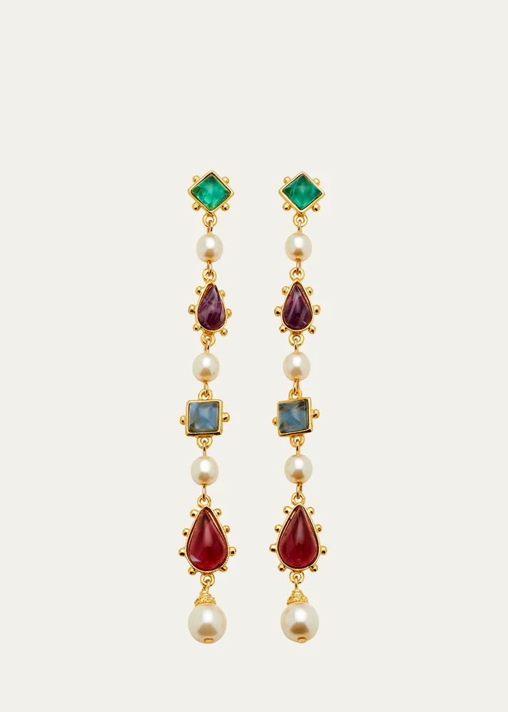 Byzantine Linear Earrings