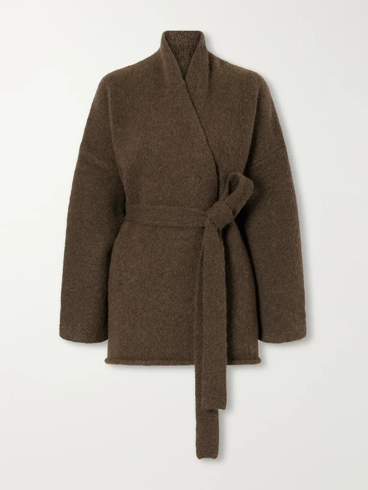Coto belted alpaca-blend cardigan