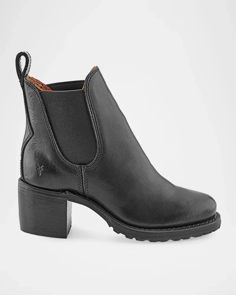 Sabrina Leather Chelsea Boots