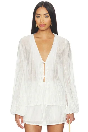 Brandi Crinkle Tie Top