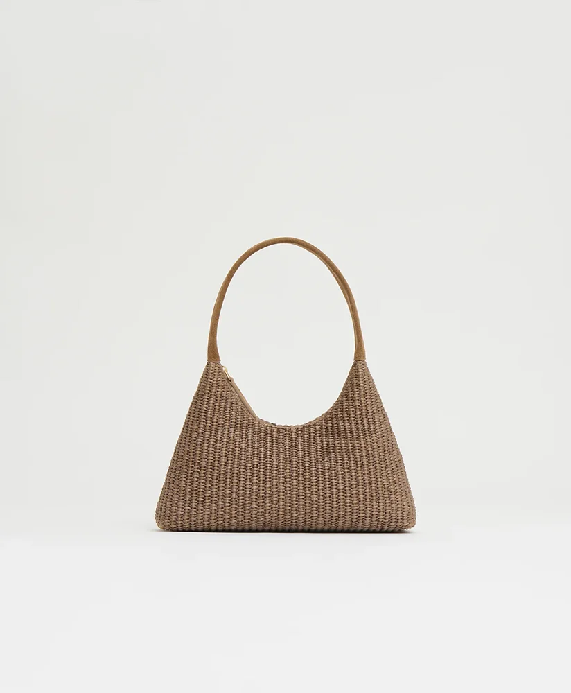 Mini Candy Bag - Anise Raffia/Anise Suede