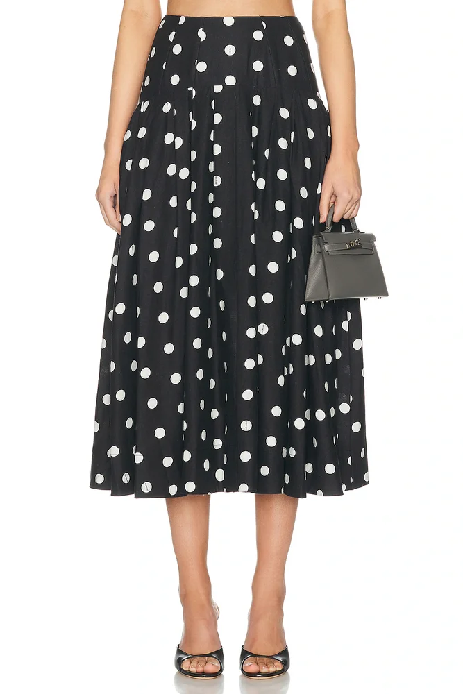Yasmin Drop Waist Midi Skirt