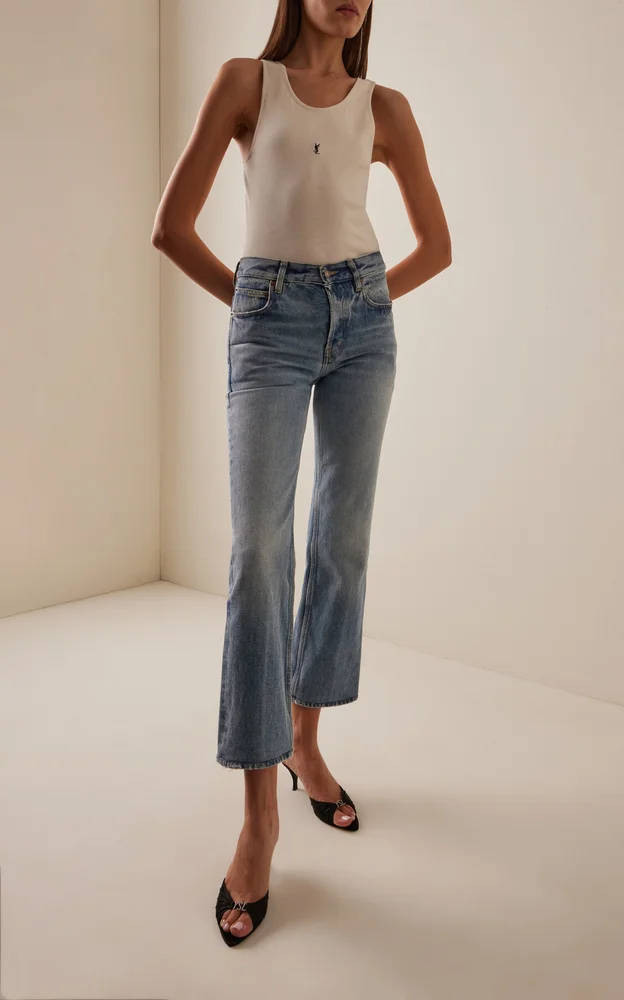 Jerry Crystal Crepe-Satin Mules