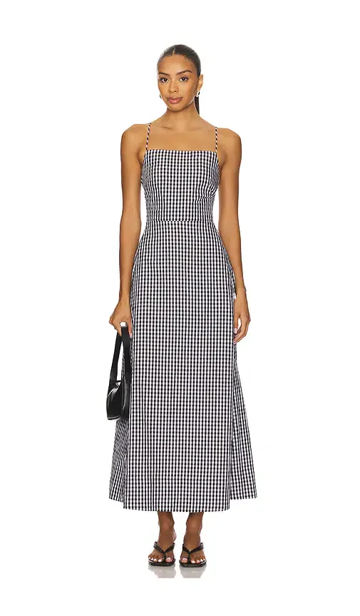 Textured Gingham Dress Enza Costa