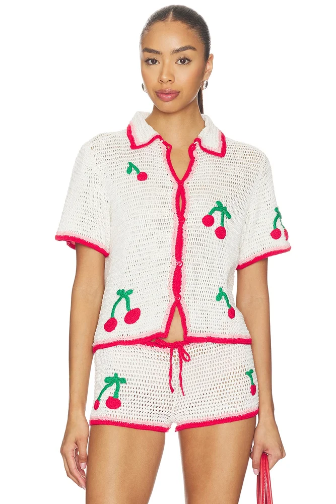 Ruby Crochet Shirt