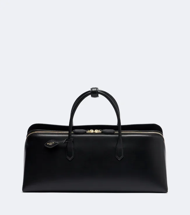 Delta Medium leather top-handle bag