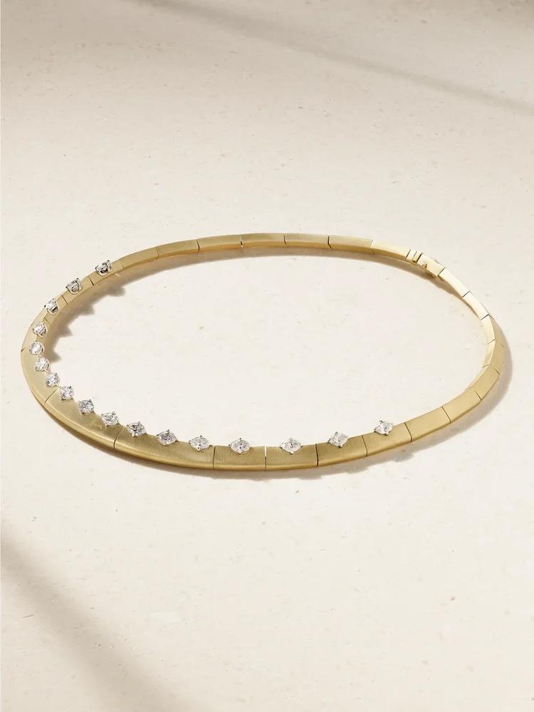 ME 18-karat gold diamond necklace