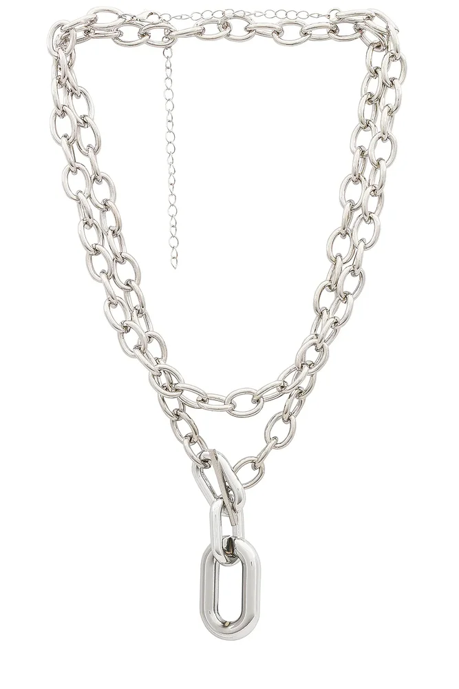 Large Chain Layered Necklace