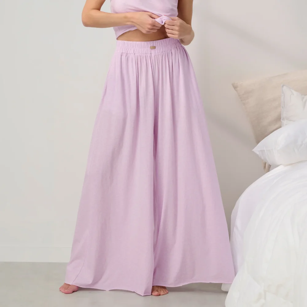 Organic Waffle Straight Leg Sweatpant
