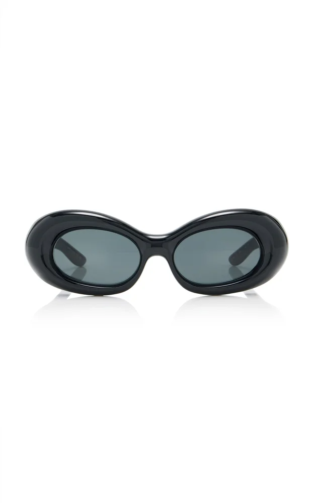 Oval-Framed Bio-Injection Sunglasses