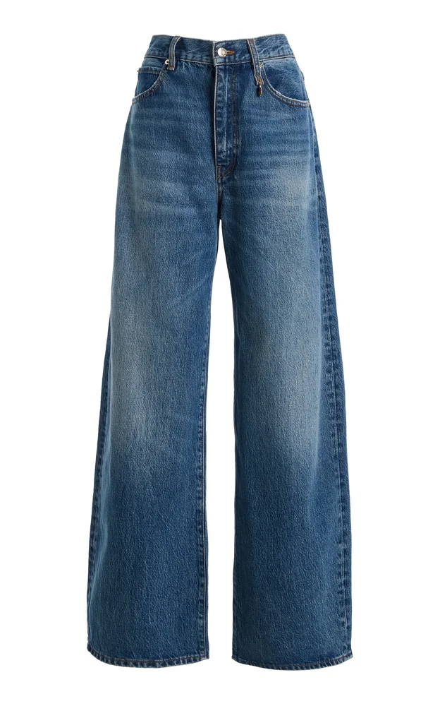 The Bow Rigid Mid-Rise Wide-Leg Jeans