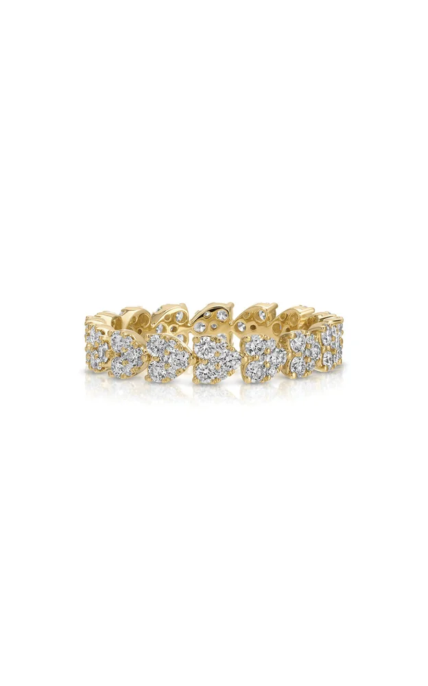 Endless Love 14K Yellow Gold Diamond Eternity Bang