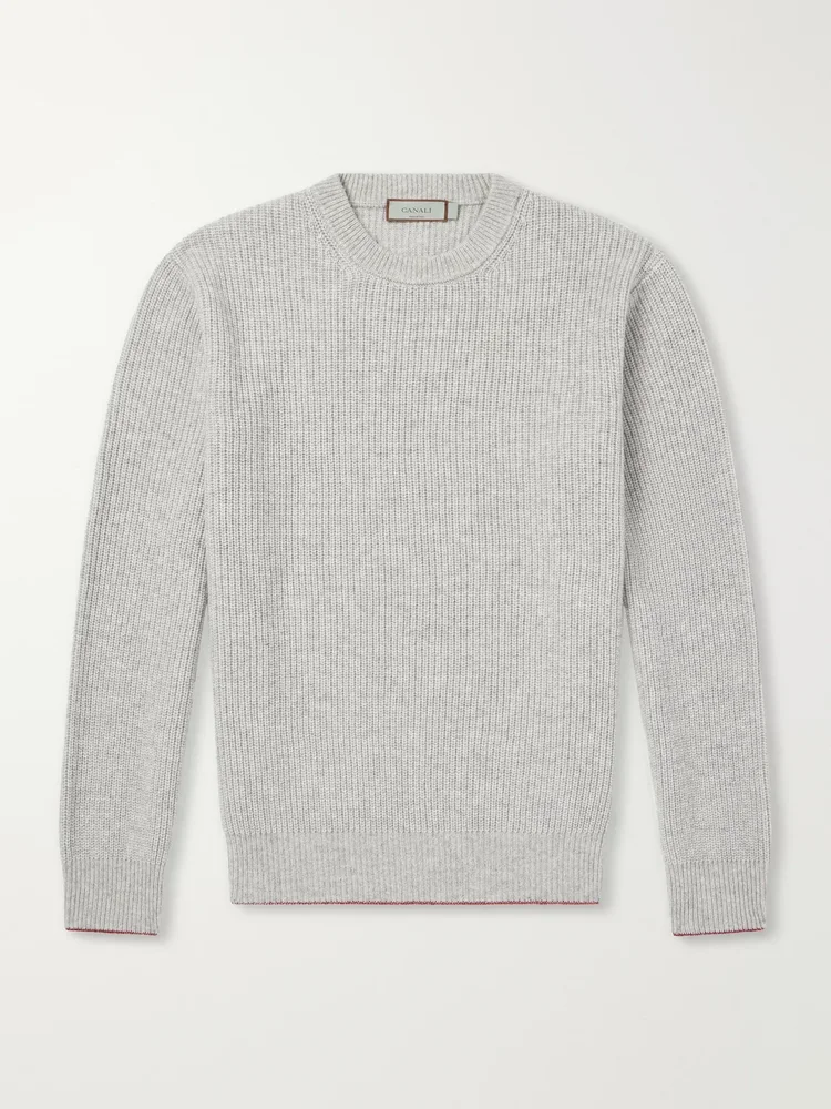 Wool and Cashmere-Blend Sweater