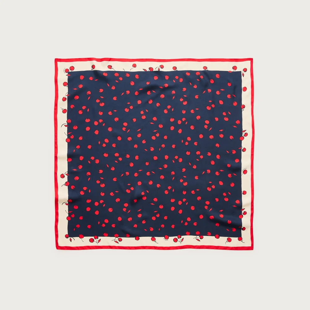 Oversized silk bandana