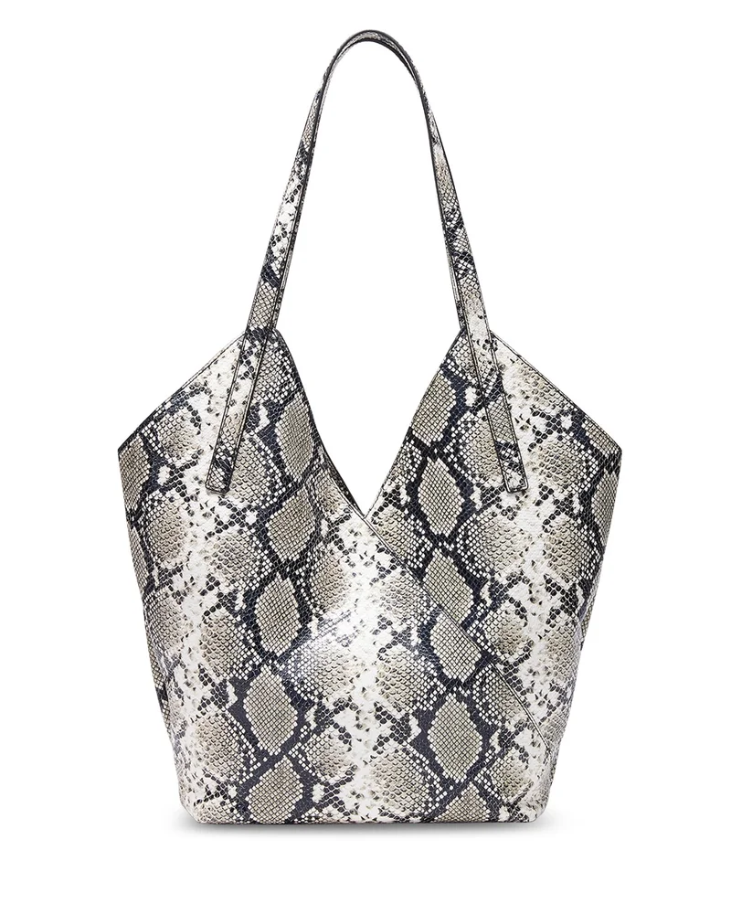 Alix Large Embossed Leather Tote