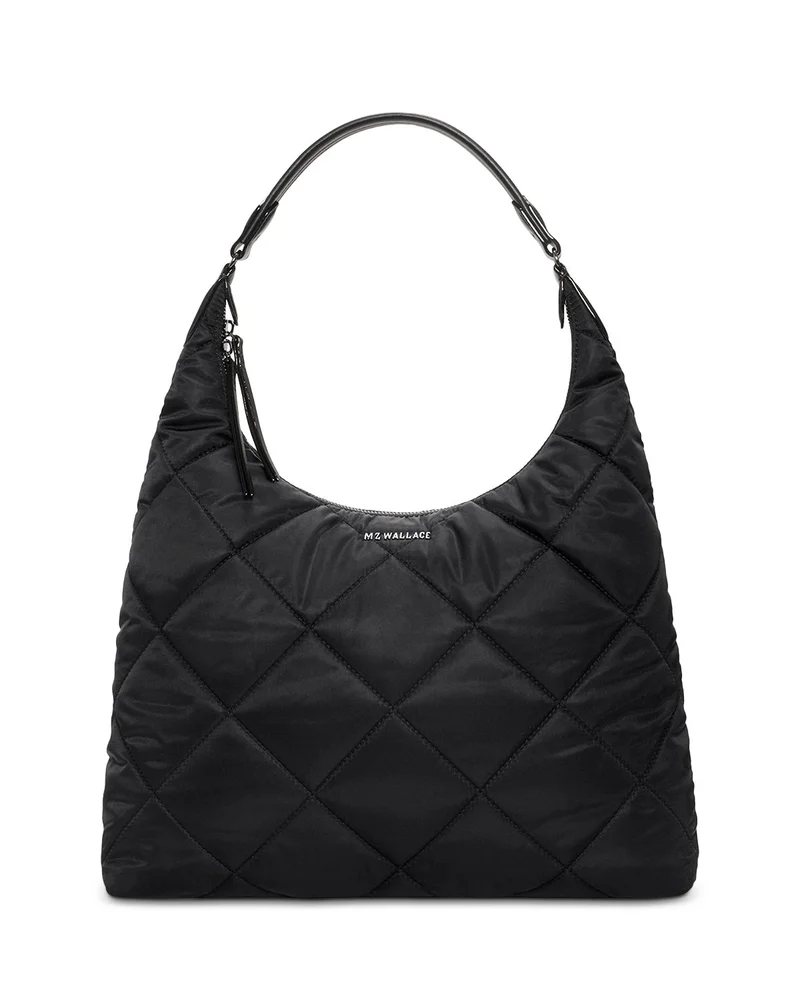 Madison Large Quilted Nylon Shoulder Bag