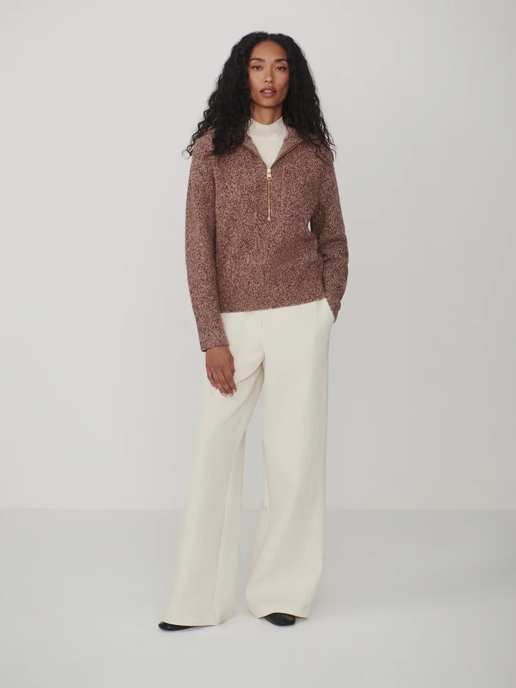 Sherida Half Zip Knit Sweater