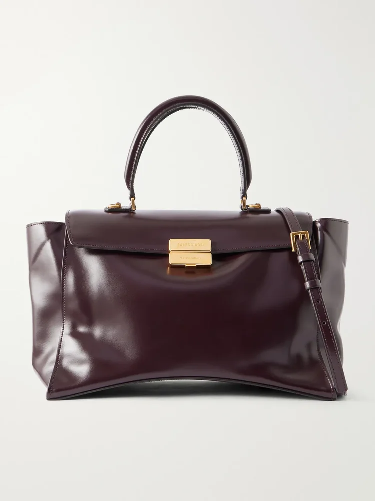 Balenciaga Hourglass Avenue Medium leather top-handle bag