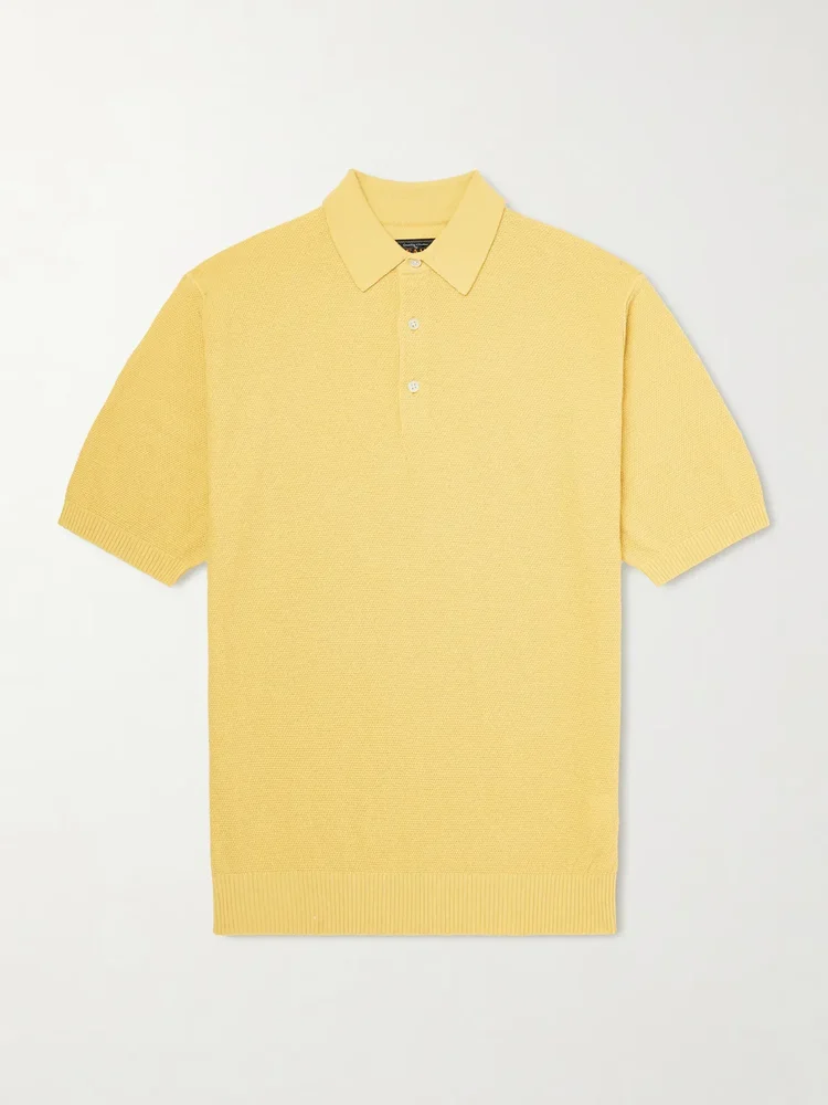 Cotton-Blend Piqué Polo Shirt