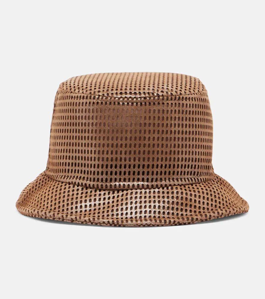Suede bucket hat
