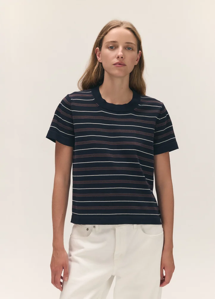 Short Sleeve Shrunken T-Knit