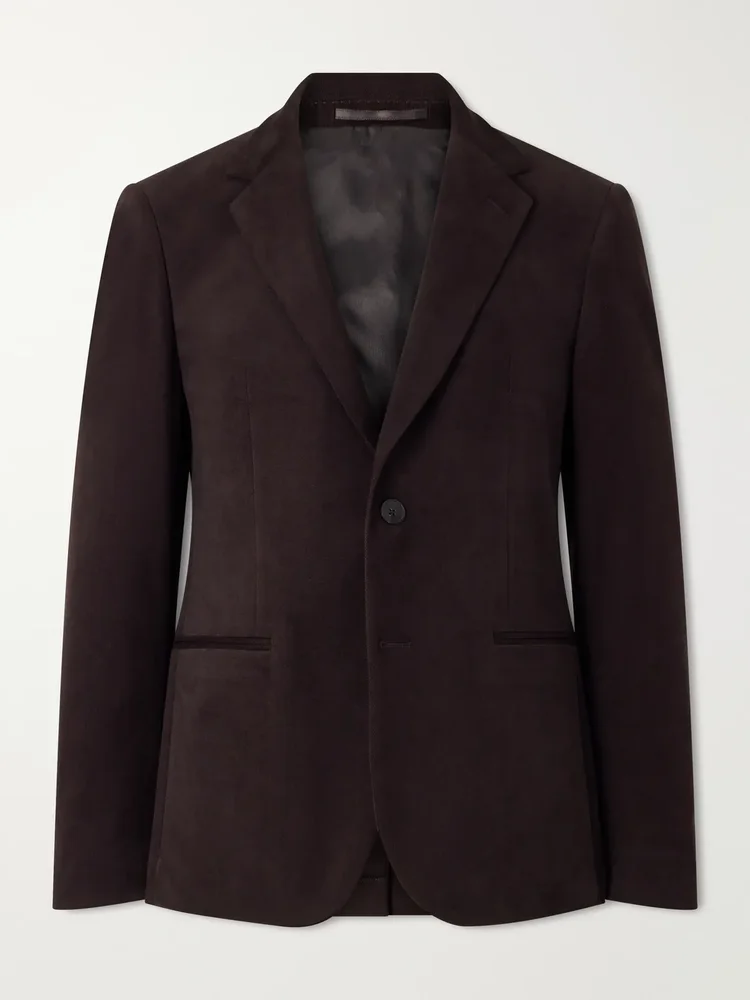 Cotton-Blend Twill Suit Jacket